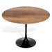Mesa Saarinen Tulip Redonda Imbuia 137cm Base Preta