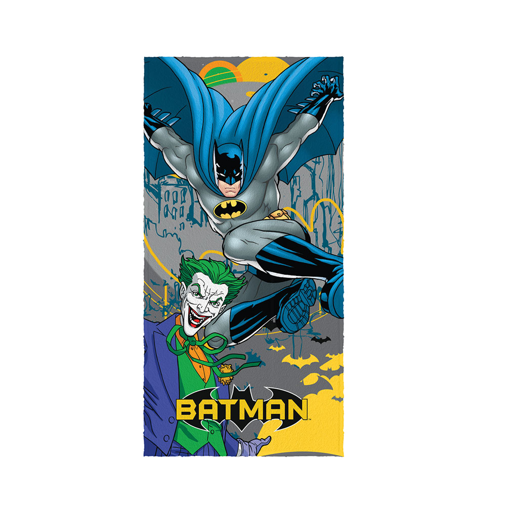 Toalha de Banho Felpuda Estampada Batman E 1 peça Lepper