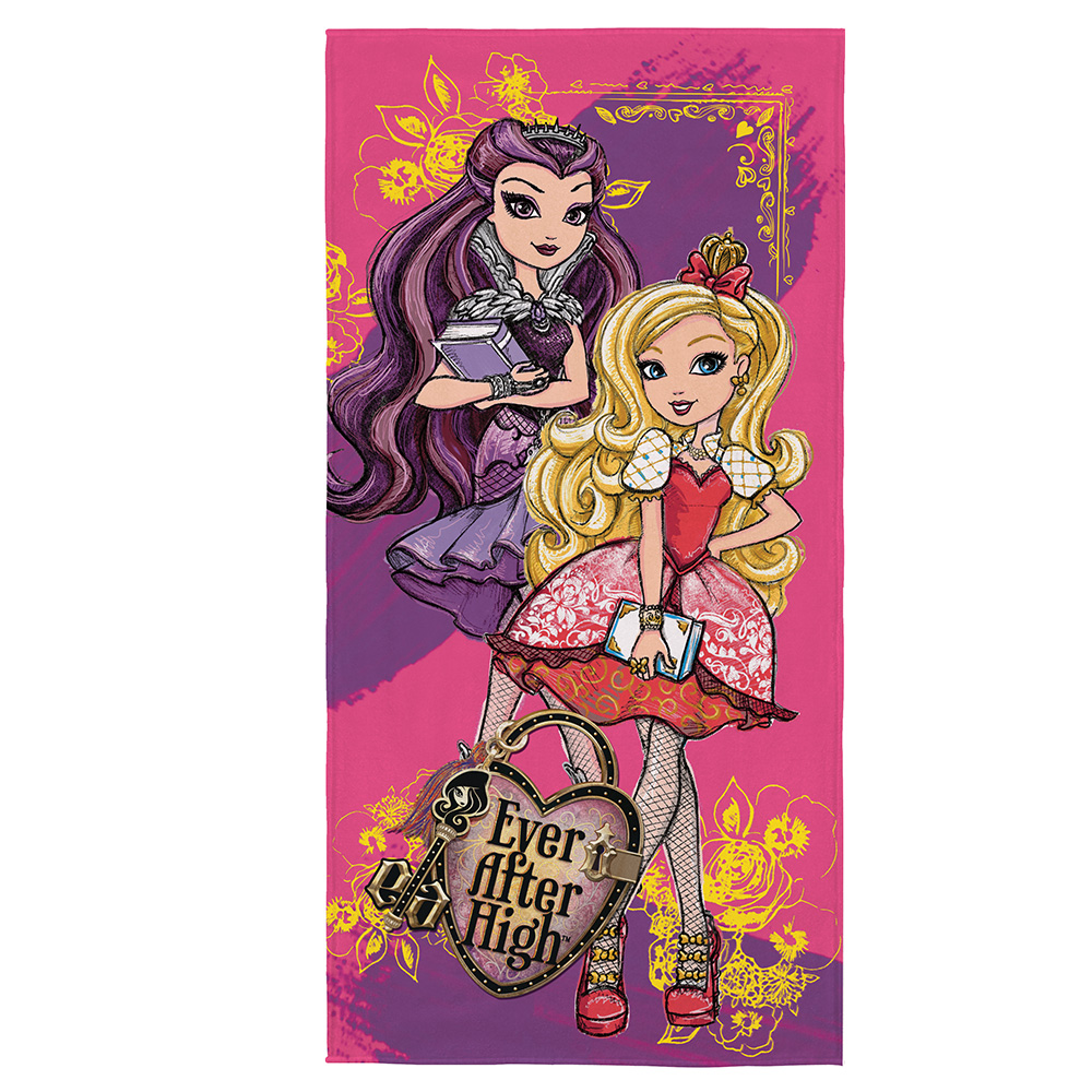 Toalha de Banho Felpuda Estampada Ever After High A 1 Peça Lepper