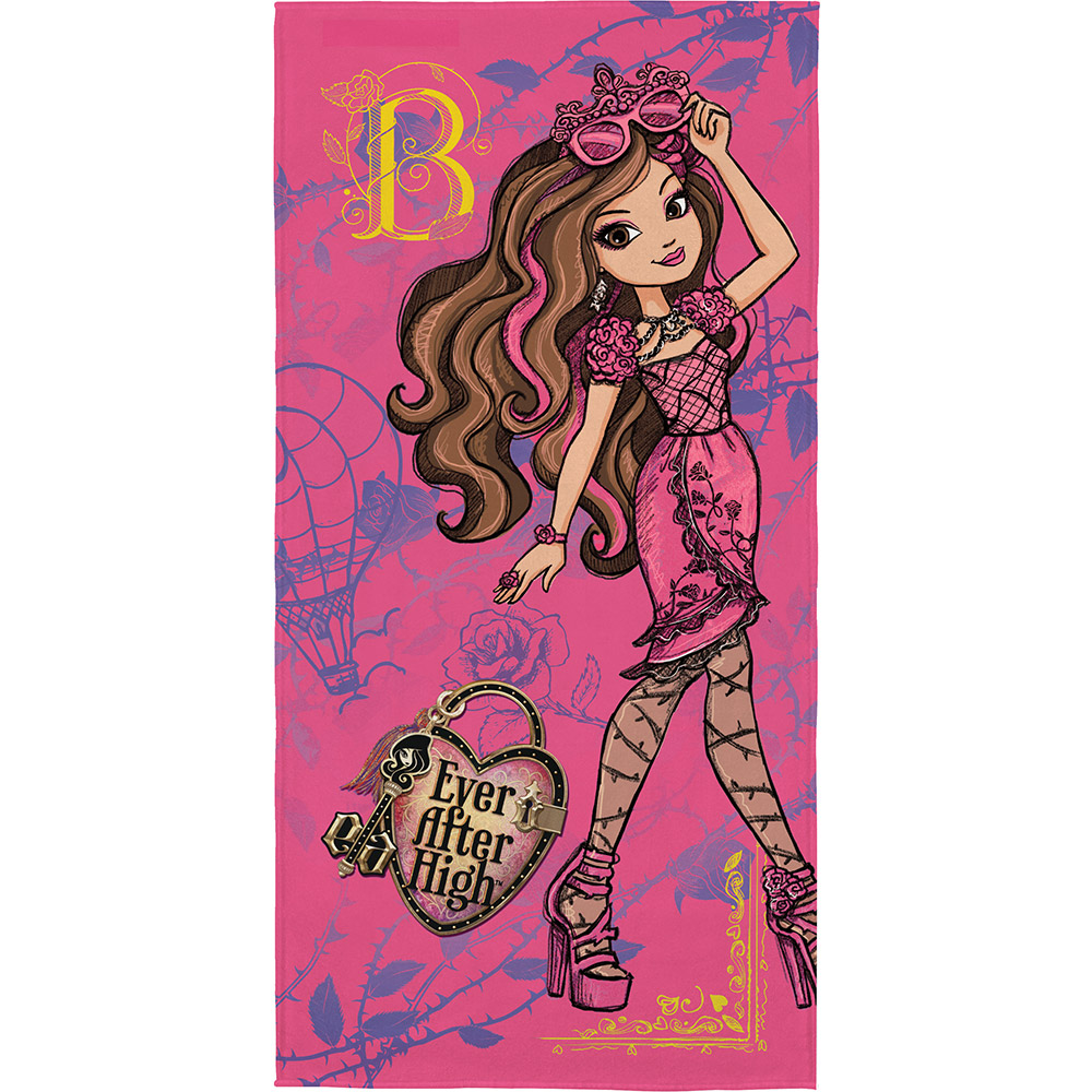 Toalha de Banho Felpuda Estampada Ever After High B 1 Peça Lepper
