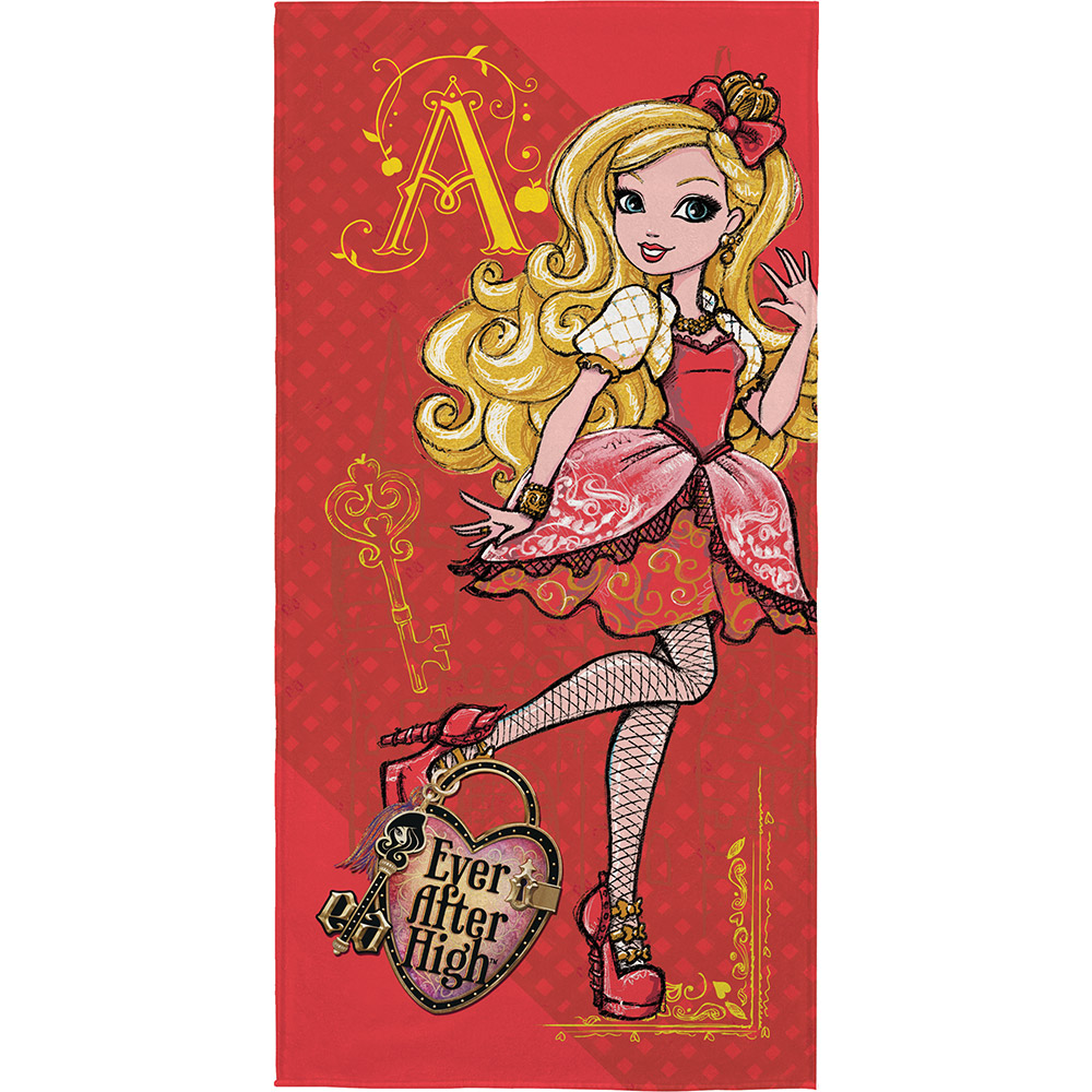 Toalha de Banho Felpuda Estampada Ever After High C 1 Peça Lepper