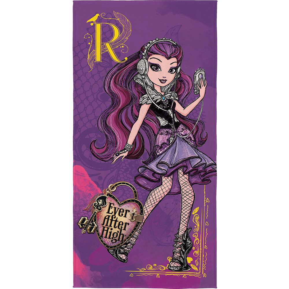 Toalha de Banho Felpuda Estampada Ever After High D 1 Peça Lepper