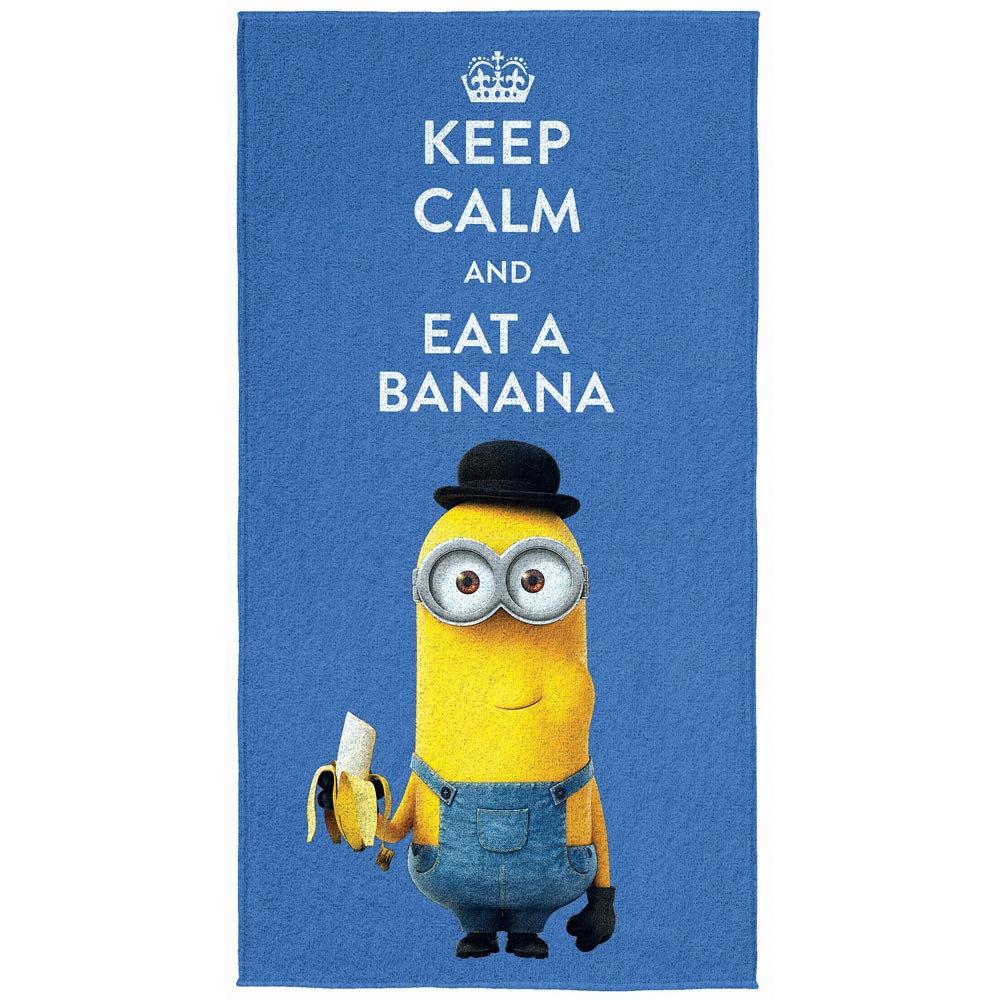Toalha de Banho Felpuda Estampada Minions 1C