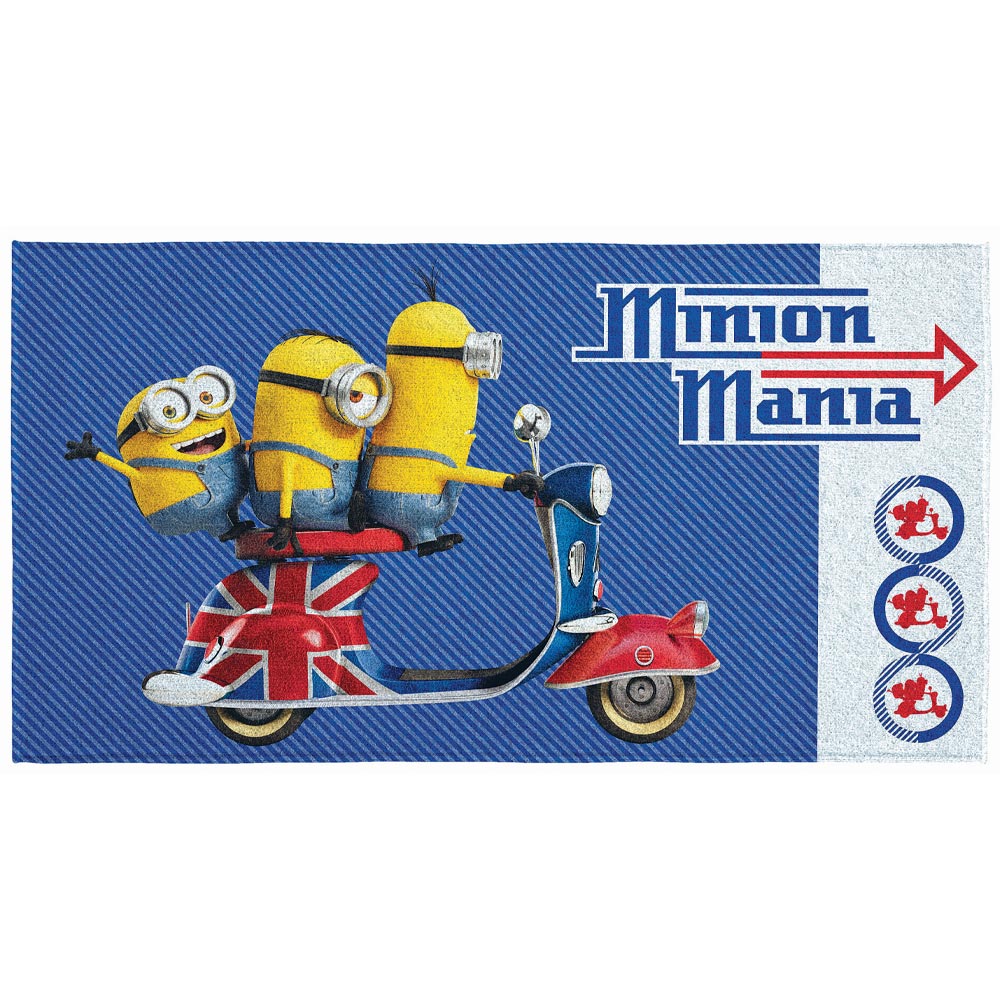 Toalha de Banho Felpuda Estampada Minions 1D