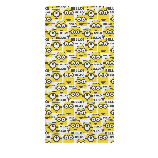 Toalha de Banho Felpuda Estampada Minions A