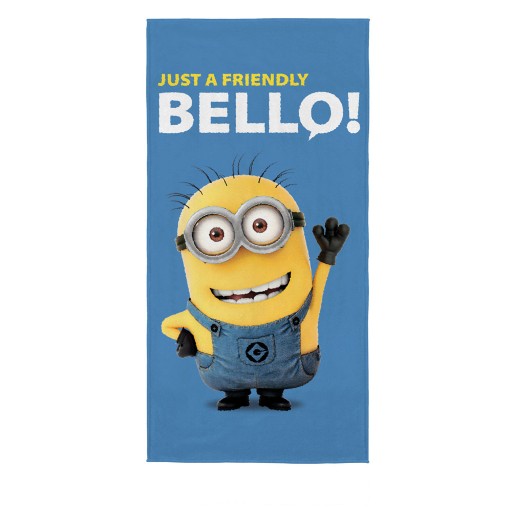 Toalha de Banho Felpuda Estampada Minions D