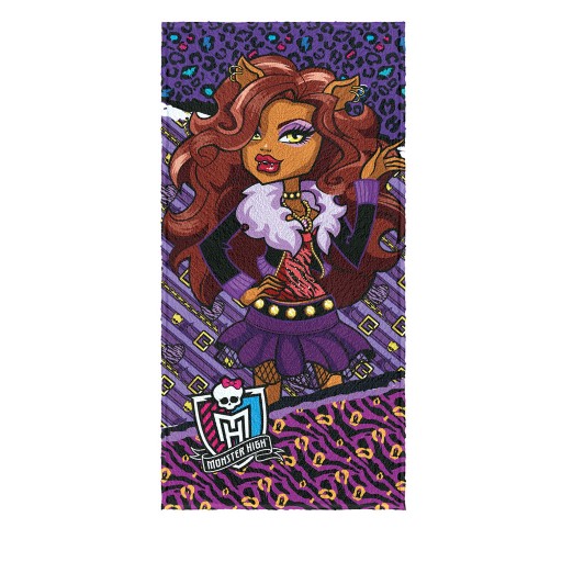 Toalha de Banho Felpuda Estampada Monster High E