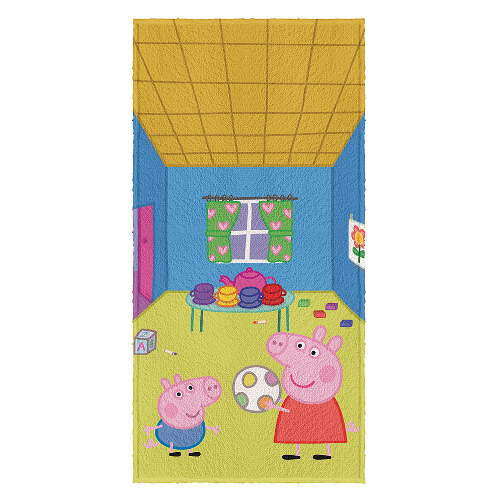 Toalha de Banho Felpuda Estampada Peppa Pig C 1 peça Lepper