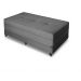 Puff Cama Casal Dobravel Com Rodízios Lindecor cor Cinza