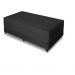 Puff Cama Casal Dobravel Com Rodízios Lindecor cor Preto
