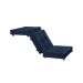 Puff Cama Solteiro Dobravel Com Rodízios Lindecor cor Azul