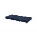 Puff Cama Solteiro Dobravel Com Rodízios Lindecor cor Azul