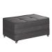 Puff Cama Solteiro Dobravel Com Rodízios Lindecor cor Cinza