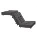 Puff Cama Solteiro Dobravel Com Rodízios Lindecor cor Cinza
