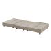 Puff Cama Solteiro Dobravel Com Rodízios Lindecor cor Marfim