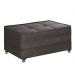 Puff Cama Solteiro Dobravel Com Rodízios Lindecor cor Marrom