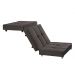 Puff Cama Solteiro Dobravel Com Rodízios Lindecor cor Marrom