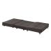Puff Cama Solteiro Dobravel Com Rodízios Lindecor cor Marrom