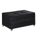 Puff Cama Solteiro Dobravel Com Rodízios Lindecor cor Preto