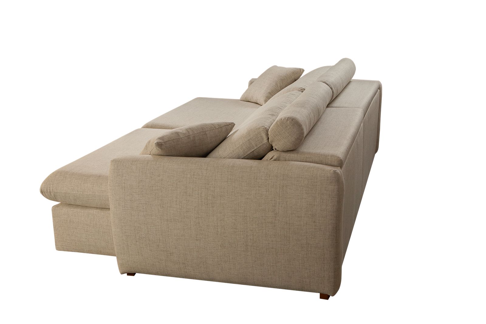 Sofá Retrátil e Reclinável Com Molas Ensacadas 2,40m Harmony Lindecor Cor Bege