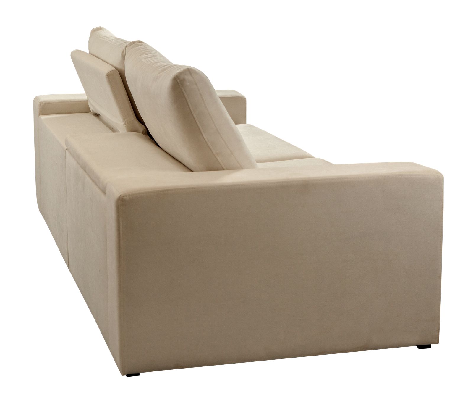 Sofá Retrátil e Reclinável Com Molas Ensacadas 2,40m Zen Lindecor Cor Bege