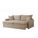Sofa Cama Retratil Bau Linho1,98m Lindecor Versalhes cor Marfim