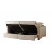 Sofa Cama Retratil Bau Linho1,98m Lindecor Versalhes cor Marfim
