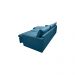 Sofa Cama Retratil Confort Linho 2,58m Lindecor cor Azul