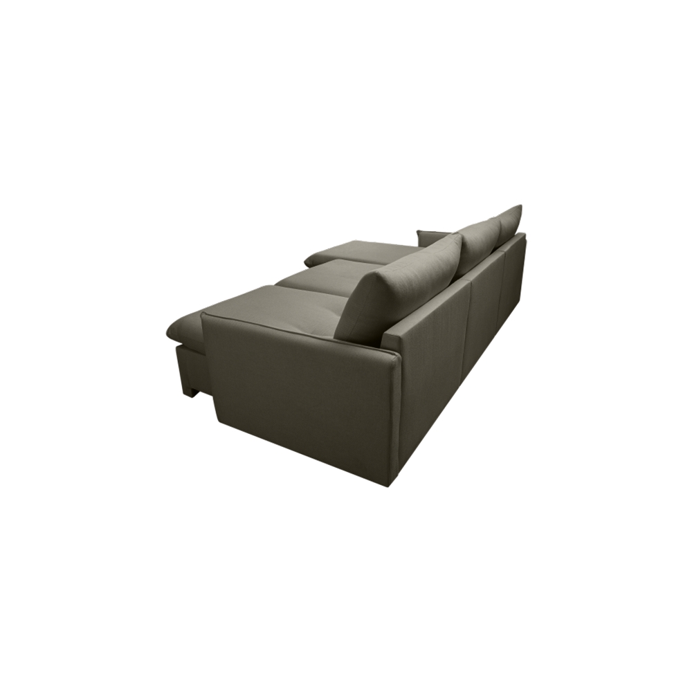 Sofa Cama Retratil Confort Linho 2,58m Lindecor cor Grafite