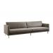 Sofa Living Linho 2,18m Lindecor Encanto Cor Grafite