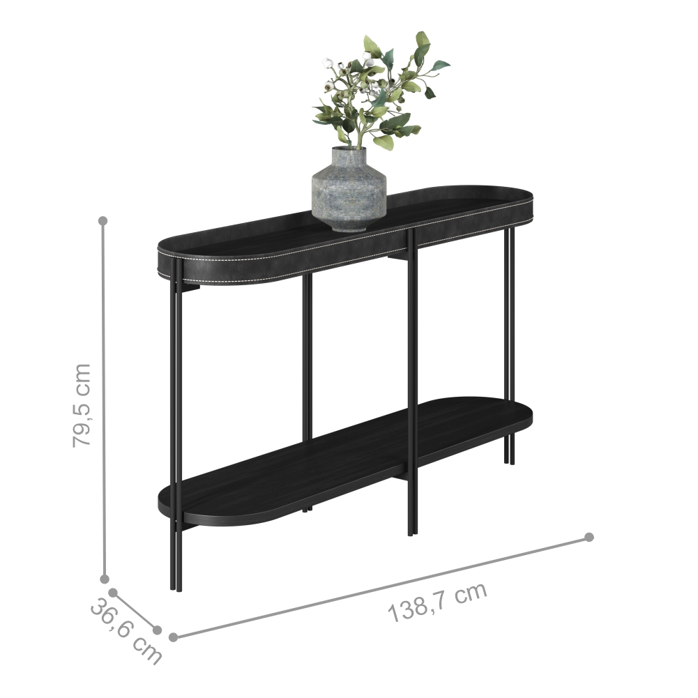 Aparador para Sala Veneza Preto Tx