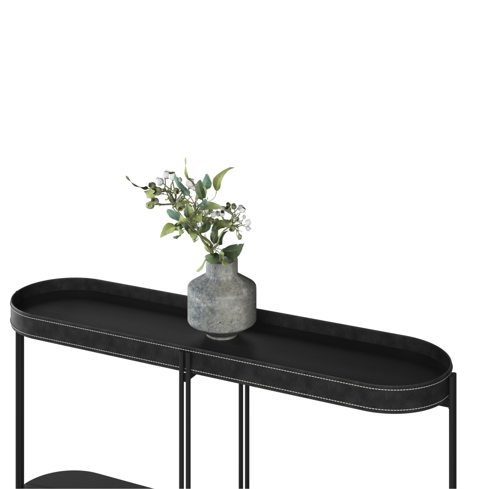 Bancada para Sala Fontana Preto Tx