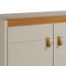 Aparador Buffet 4 Portas Ripado 160 cm Abruzzo Nature/Off White
