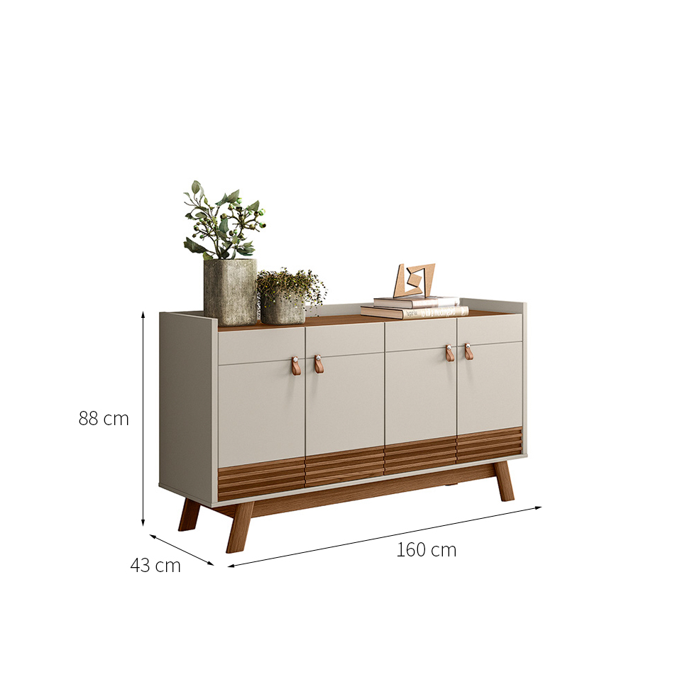 Buffet Abruzzo 4 PT Freijó e Off White