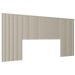 Cabeceira Casal Ripada Limoeiro com Frame Off White
