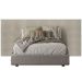Cabeceira Casal Ripada Limoeiro com Frame Off White
