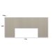 Cabeceira Casal Ripada Limoeiro com Frame Off White