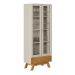 Cristaleira Retro Marsala 2 PT 1 GV Nature e Off White
