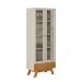 Cristaleira Retro Marsala 2 PT 1 GV Nature e Off White
