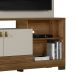 Estante para Home Theater e TV até 50 Polegadas Alagoas Freijó e Off White