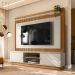 Estante para Home Theater e TV até 75 Polegadas Guararapes 2 PT Nature e Off White