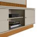 Estante para Home Theater e TV até 75 Polegadas Guararapes 2 PT Nature e Off White