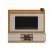 Estante para Home Theater e TV até 75 Polegadas Guararapes 2 PT Nature e Off White