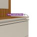 Estante para Home Theater e TV até 75 Polegadas Guararapes 2 PT Nature e Off White