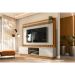 Estante para Home Theater e TV até 75 Polegadas Guararapes 2 PT Nature e Off White