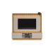 Estante para Home Theater e TV até 75 Polegadas Guararapes com LED 2 PT Nature e Off White