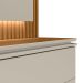 Estante para Home Theater e TV até 75 Polegadas Guararapes com LED 2 PT Nature e Off White