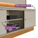 Estante para Home Theater e TV até 75 Polegadas Guararapes com LED 2 PT Nature e Off White