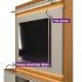 Estante para Home Theater e TV até 75 Polegadas Guararapes com LED 2 PT Nature e Off White