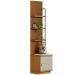 Módulo Lateral Complementar Painel Ripado Naturale/Off White